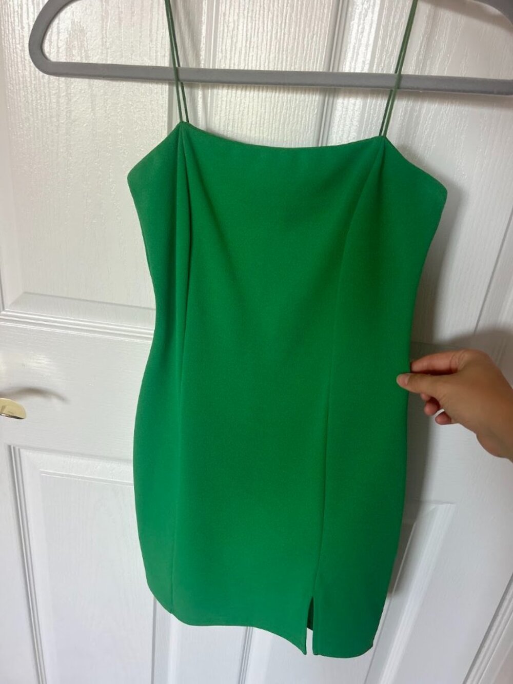 Blue Blush Green Cutout Bodycon Mini Dress